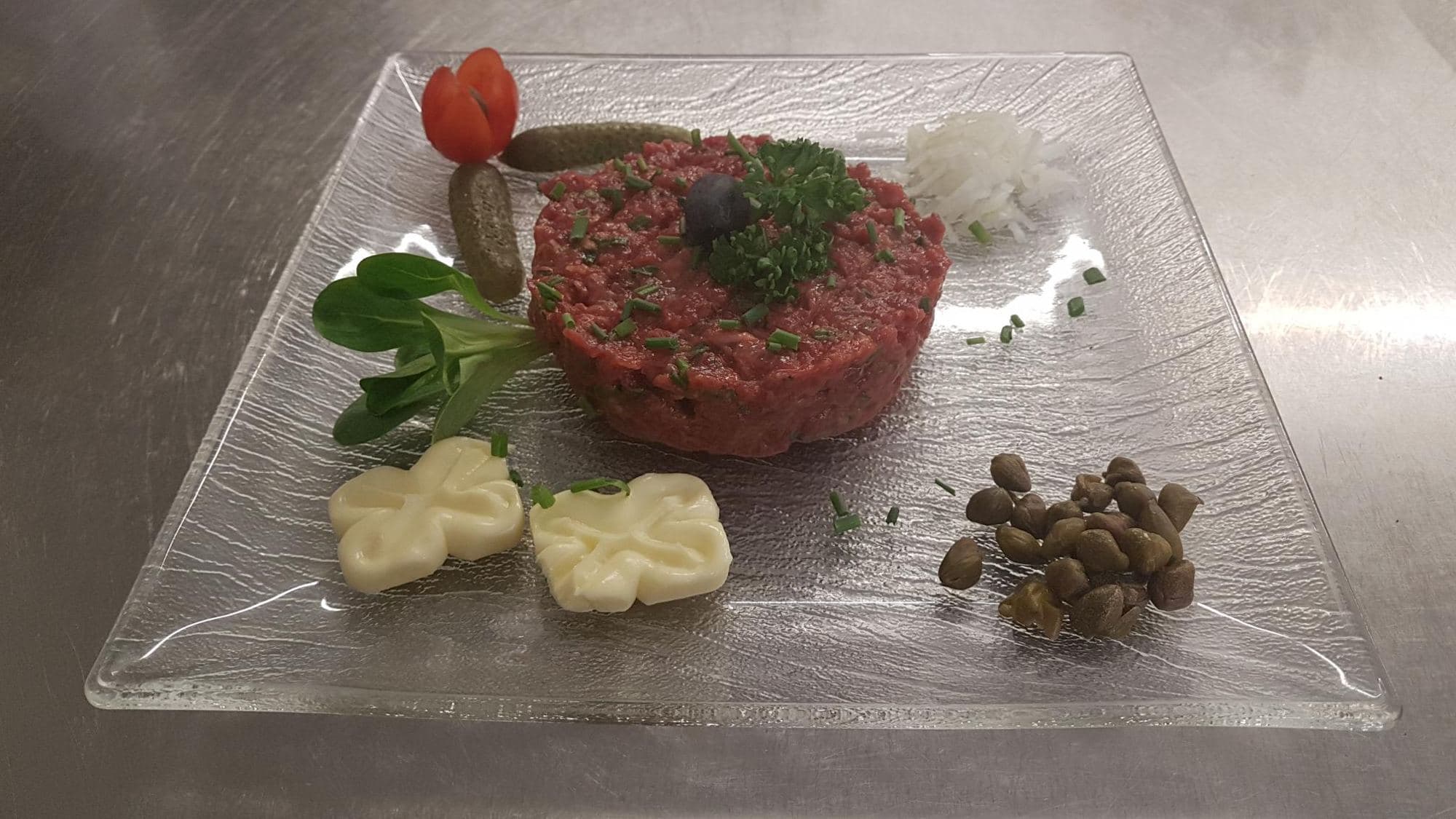 Tartare de bœuf préparé